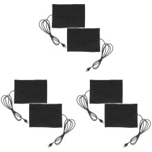 6Pièces Tapis Chauffant Epoxy Noir Pour Séchage Moulage