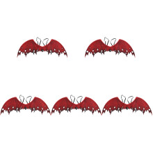 5Pièces Ailes De Diable Rouge Décoration Cosplay Costume Adulte
