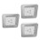 3Pièces Tête Douche ABS Installation Simple Durable 1