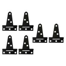 12Pièces Charnières Lourdes Noires T Pour Portes Durables