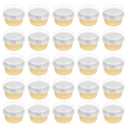 50Pièces Boîtes De Conservation Dorées Respectueuses Pour Gâteaux
