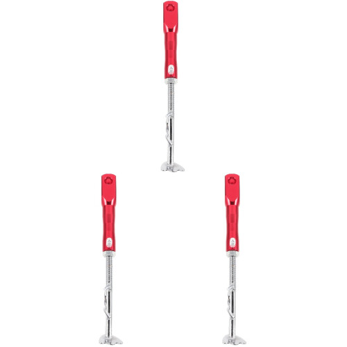 3Pièces Béquilles Aluminium Rouges Stables Pour Scooter Et