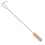 Double Crochet Acier Manche Bois Pour Barbecue Camping 1