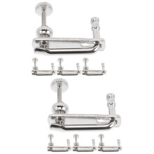 8Pièces Accordeurs Cordes Violon Argent Métal Usage Pratique