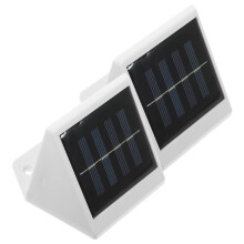 4St Duurzame Solar LED Wandlamp Wit Voor Decoratie En Gang