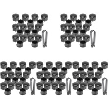 200St Stevige Nylon Wielmoerneus Covers Zwart Voor Autobanden