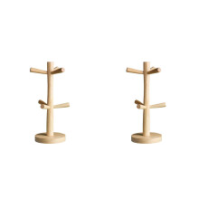 2St Khaki Cup Draining Rack, Modern En Functioneel Cuphouder