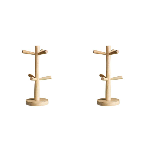 2St Khaki Cup Draining Rack, Modern En Functioneel Cuphouder
