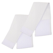2St Witte Captain Armband Nylon Elastisch Perfect Voor Team Sporten