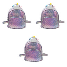 3St Peuter Rugzak Schooltas Cartoon Lichtgewicht Kinder Paars