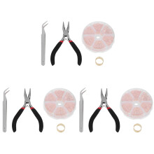 3Ensembles Anneaux Ouverts Dorés Matériel Durable Pour DIY