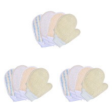 12St Douche Handschoen Plantvezel Badhanddoek Huidverzorging Assorti
