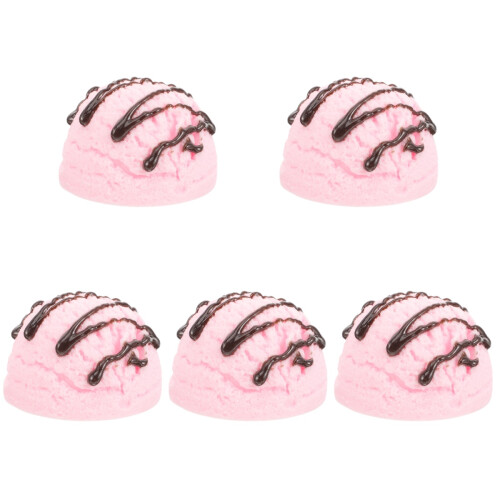 5St Roze PVC Ijsbal Display Props Kunstijs Scoops Voor