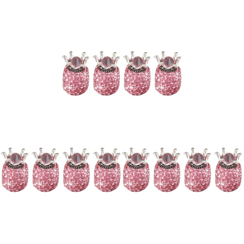 12St Roze Auto Bandenventieldop Beschermend Decoratief