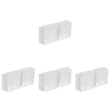 4St Duurzaam Plastic Mini Gebouw Voor DIY Decoratie En Speelgoed
