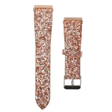 2St Roze Polsband Horlogeband PU Lederen Stevige Watch Strap