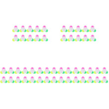 50St Petal Highlighters Set, 3-Kleurige Fluorescente , Assorti