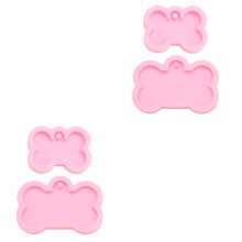 4St Hond Gebit Siliconen Roze Voor Mousse Taartdecoratie
