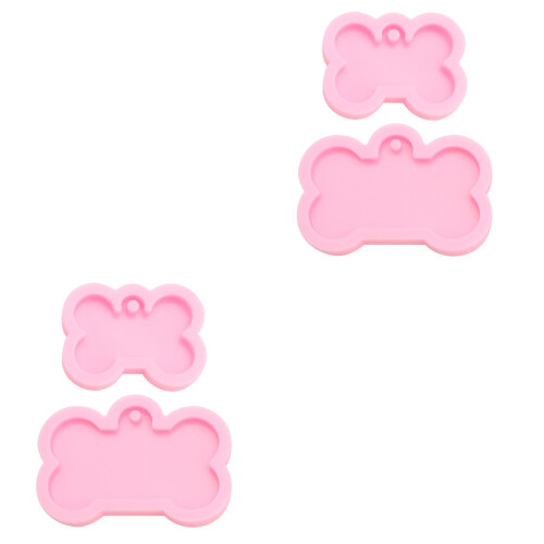 4St Hond Gebit Siliconen Roze Voor Mousse Taartdecoratie