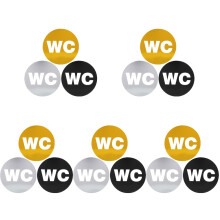 15St Kleurrijk Toiletbord Wandteken Duidelijke Wc Identificatie