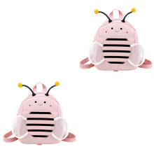 2St Kleine Kinder Rugzak Roze Cartoon Bij