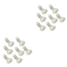 200St Rvs Schoenclips Plat Zelfgemaakte Schoenversiering