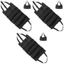 3St Duurzame Zwarte Tool Roll Tas Voor Elektriciens En Auto