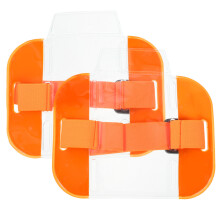 6St Badge Arm Band PVC Verstelbaar Voor Veiligheid En Werk