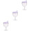3Pièces Bébé Violet Design Élégant Anti- 5