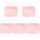 5Pièces Tapis Silicone Rose Non Pour 2