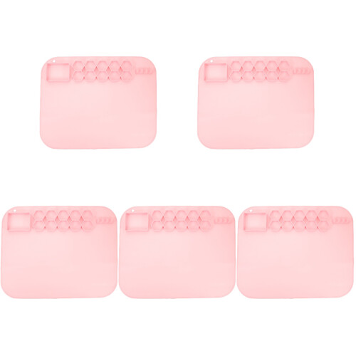 5Pièces Tapis Silicone Rose Non Pour 1