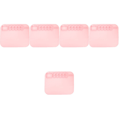 5Pièces Tapis Silicone Rose Non Pour 2