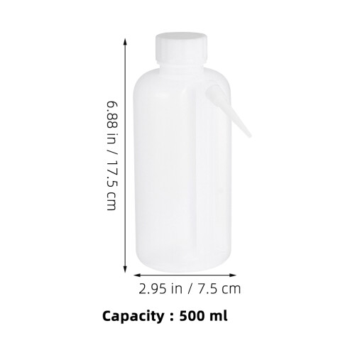 6Pièces Flacons Plastique Blancs Squeeze Usage 1
