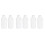 6Pièces Flacons Plastique Blancs Squeeze Usage 7