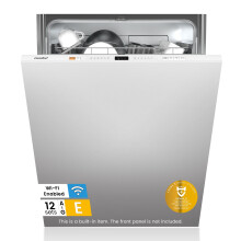 COMFEE' KWH-BD1215P-W Fully Integrated Dishwasher with 12 Place Settings, Cloud Wash, Extra Drying, Built-in Dishwasher with Delay Start, Quick Wash