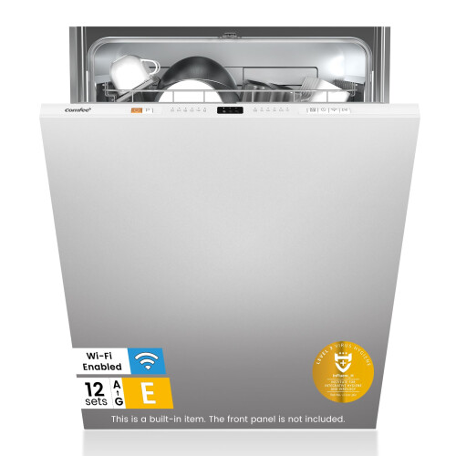 COMFEE' Fully Integrated Dishwasher, 12 Place Settings, 60cm