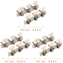 3X Vintage Gitarren Stimmwirbel Vergoldete Maschinen Köpfe Stimmschlüssel Stimmgeräte Einlocher für Klassische Gitarre 3L 3R