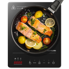 Aobosi Single Induction Cooker,Portable Induction Hob with Ultra-thin Body(32 * 26 * 4.2),20 Power and Temperature levels,Booster Function 2000W,Safe