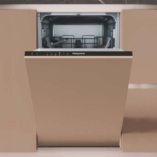 Hotpoint Hotpoint Integrated Slimline Dishwasher - Black, Eco Programme