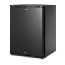 Smad 12v Fridge 40l, 2 Way Camping Fridge for Campervan RV Van Truck Camper Caravan, Quiet 12V 240V Truck Refrigerator with Lock, LED Light, Black