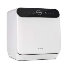 Klarstein Oceana - Mini Table-Top Dishwasher, EEC F, 125 kWh/Year, 2 Place Settings, Free-Standing, Installation-Free, 360 Wash, 6 Programmes, Touc