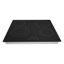 Statesman CHZ460T 4 Zone Ceramic Hob Cooktop, Side Dial Control, 6400W, 60cm, Programmable Timer, Residual Heat Indicators, 9 Stage Power Settings, C
