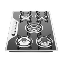 Gas 5-Burner LPG/Natural Stove Hob (3.0 + 2.75 + 1.75 + 1.75 + 1.0 KW) - Built-in 770 x 510 mm