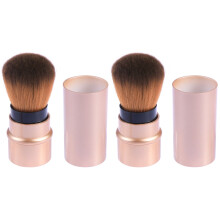 2St Zachte Roségouden Make-Upkwasten Set Voor Poeder En Blush