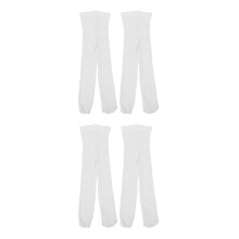 4Paren Witte Dance Tights Ultradun En Elastisch Materiaal