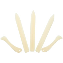5St Beige Lederen Randafwerking Tool Kunststof Voor Creatief