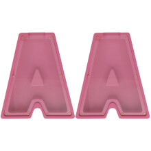 2St Hout Look Roze Alphabet Spaarpot Voor Kinderen En Volwassenen