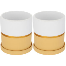2St Roze Keramische Voor Succulenten Desktop En Interieur