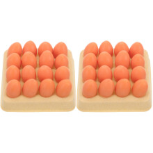 2Sets Mini Eiertray Resin Duurzaam Kleurig Decor Micro Landschap