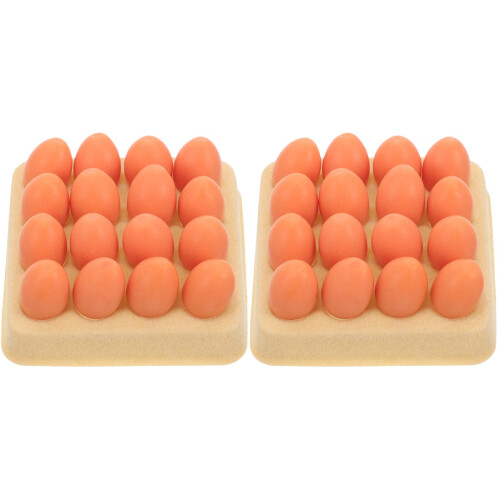 2Sets Mini Eiertray Resin Duurzaam Kleurig Decor Micro Landschap